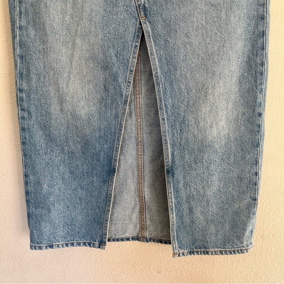 Aritzia Denim Forum The '90s Vintage Maxi Denim Skirt Size 26 - Picture 8 of 13